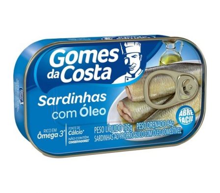 SARDINA GOMES JUGO/ACEITE 125 GR
