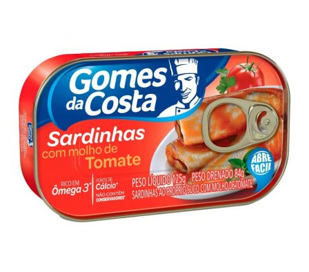 SARDINA GOMES SALSA DE TOMATE 125 GR