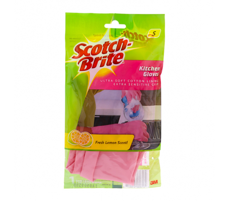 GUANTE SCOTCH BRITE COCINA TALLE ROSADO TALLE S