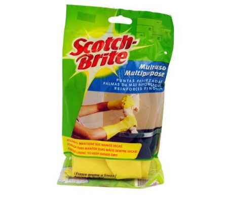 GUANTE SCOTCH BRITE MULTIUSO AMARILLO TALLE G 