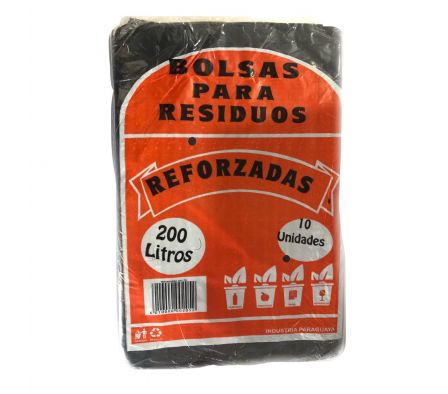 BOLSA NEGRA C/AMARILLO 10 x200 LT BAEN PLAST