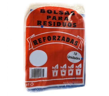 BOLSA P/RESIDUO COLOR 80Lt REFORZADAS