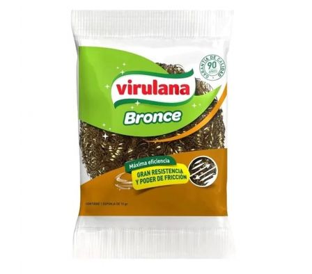 LANA DE ACERO VIRULANA BRONCE 1UNIDAD