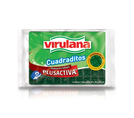 ESPONJA VIRULANA CUADRITOS  1un