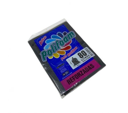 BOLSA RESIDUOS POLIFOAM REFORZADAS 80 LT