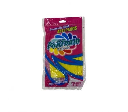 GUANTE DE GOMA  POLIFOAM TALLE P 