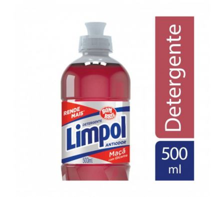 DETERGENTE LIMPOL MANZANA 500 ML