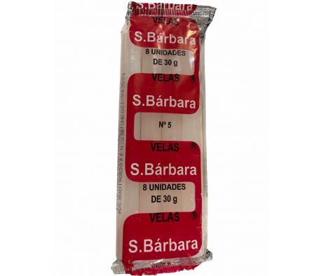 VELA SANTA BARBARA Nª 5 X 8 UNIDADES