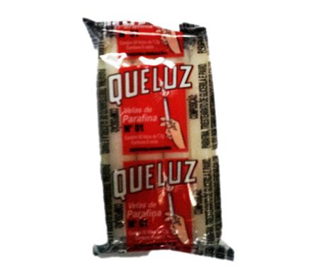 VELA QUELUZ N° 1 X 8 UNIDADES