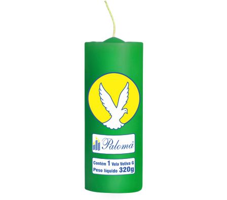 VELA PALOMA 7 DIAS VERDE X 1 UNIDAD