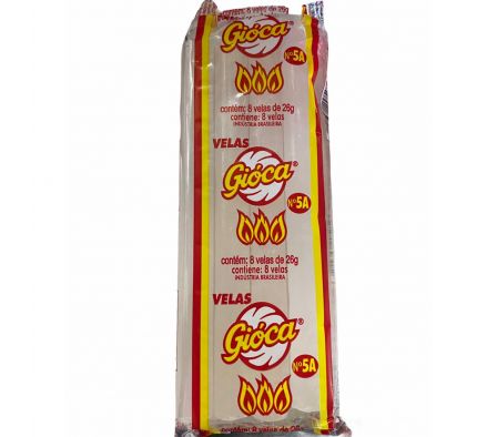 VELA GIOCA Nº 5 X  8 UNIDADES 
