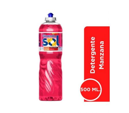 DETERGENTE GIRANDO SOL MANZANA X 500 ML