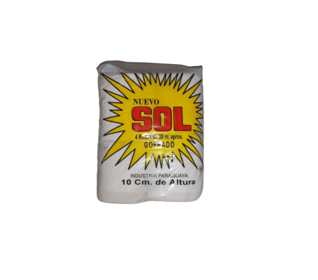 PAPEL HIGIENICO SOL 30 MT X 4 UNIDADES