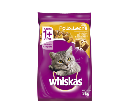 ALIMENTO PARA GATO WHISKAS POLLO 3 KG