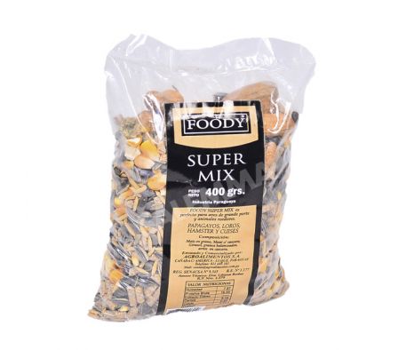 SEMILLAS PARA MASCOTAS SUPER MIX FOODY 400  GR