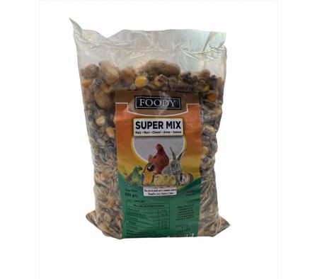 SEMILLAS PARA MASCOTAS SUPER MIX FOODY 800  GR