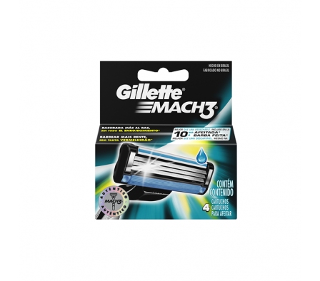 REPUESTO GILLETTE MACH 3 X 4