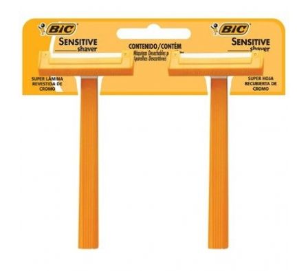MAQUINA AFEITAR BIC SENSITIVE x2
