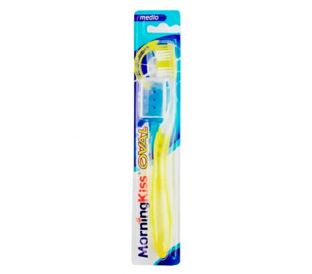 CEPILLO DENTAL OVAL M KISS MEDIO CAPUCHON 