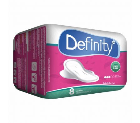 TOALLITAS HIGIENICAS DEFINITY NORMAL X 8 UND.