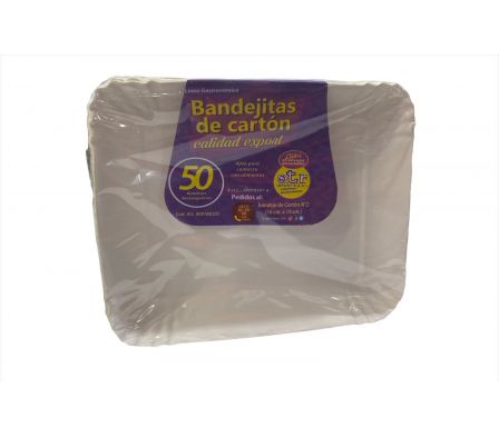 BANDEJA OTR RECT CARTON N¦ 2 X 50U