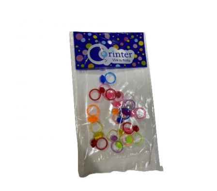 JUGUE. ANILLO CRISTAL CORINTER X 25 UN.