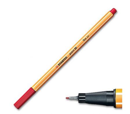 MARCADOR STABILO POINT 88 ROJO SF