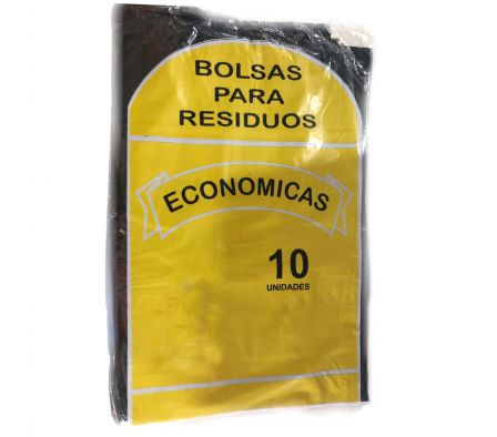 BOLSA P/RESIDUOS ECONOMICAS 40 Lt NEGRO