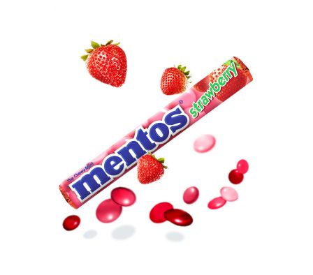 CARAMELOS MENTOS STRAWBERRY FRESA