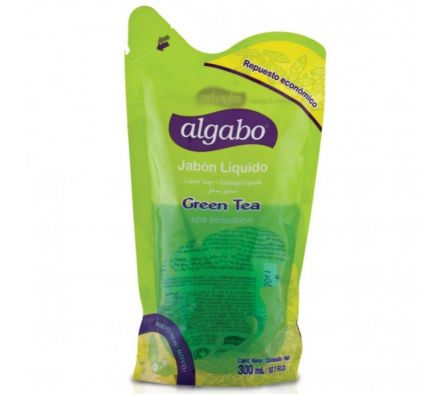 JABON ALGABO LIQUIDO DOY PACK  GREEN TEA