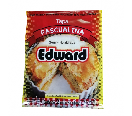 TAPA PASCUALINA PERSONAL EDWARD 2 UND. X 240 GR