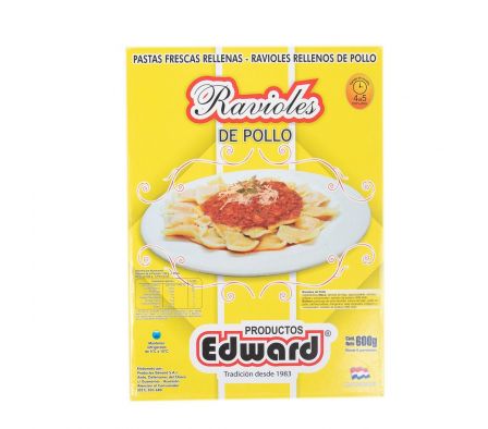 RAVIOLES POLLO EDWARD 550  GR