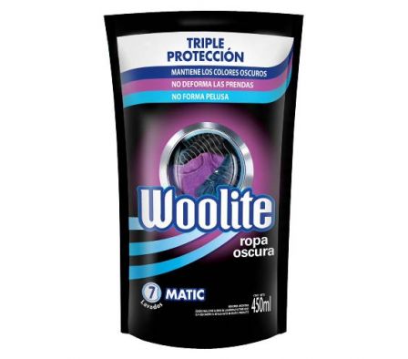 WOOLITE MAQUINA ROPA OSCURA 450ml DOY PACK