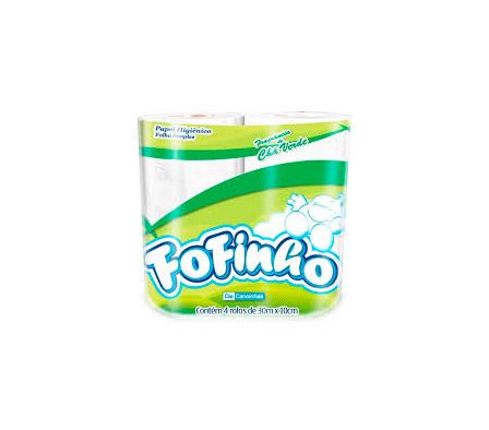 PAPEL HIGIENICO FOFINHO VERDE PERFUMADO X 4 UND.