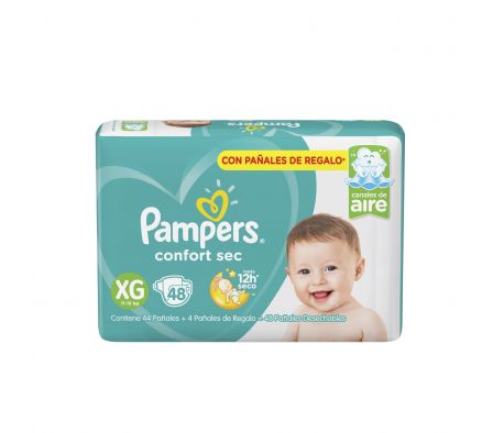 PAÑAL PAMPERS CONFORT SEC XG 54un