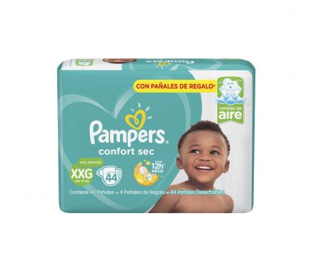 PAÑAL PAMPERS CONFORT SEC XXGDE 56 UNIDADES