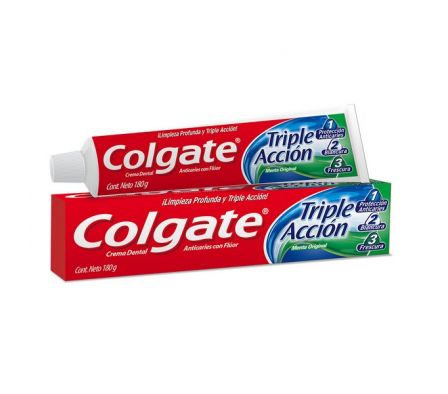 CREMA DENTAL COLGATE TRIPLE ACCION 180gr MPT