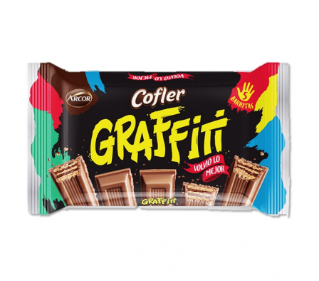 CHOCOLATE ARCOR COFLER  GRAFFITI 45 GR