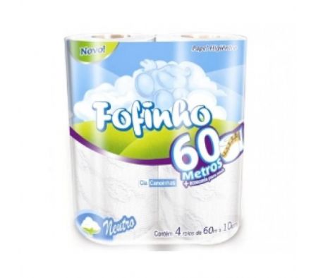 PAPEL HIGIENICO FOFINHO NEUTRO 16x4 60 MT