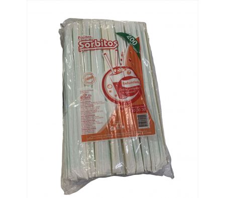 PAJITA SORBITO SIMP C/FUNDA 200UN