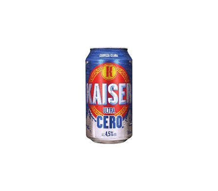 CERVEZA KAISER ULTRA CERO LATA 350 ML