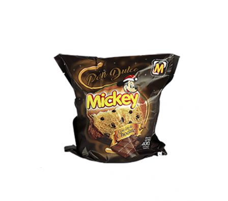 PAN DULCE MICKEY CHOCOLATE BOLSA 400 GR