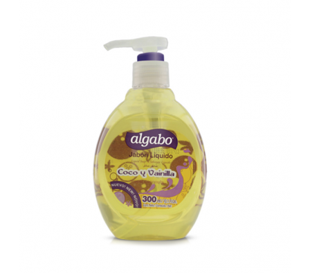 JABON LIQUIDO ALGABO COCO VAINILLA 300 ML