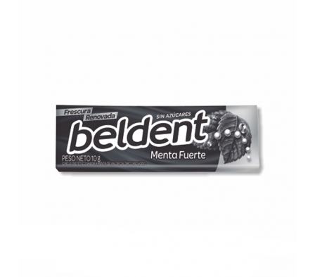 CHICLE BELDENT MENTA FUERTE 10GR