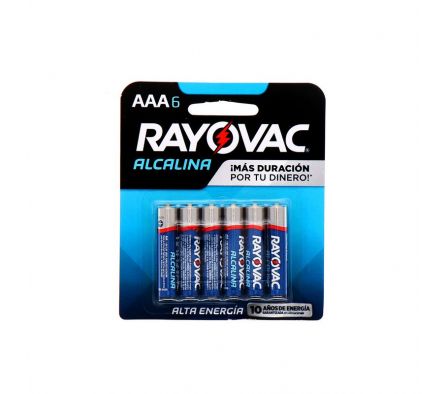 PILA RAYOVAC ALK CHICA AAA x 6un