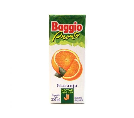 JUGO BAGGIO PRONTO NARANJA 200 ML