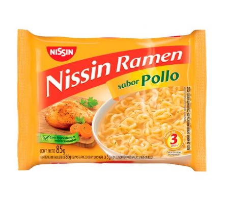 FIDEOS NISSIN POLLO 85 GR