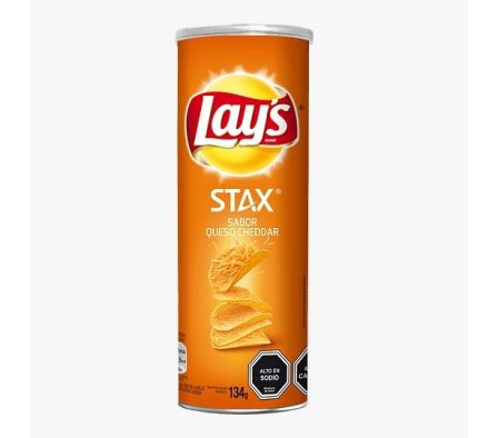 PAPA FRITA LAY`S QUESO CHEDDAR STAX 134gr