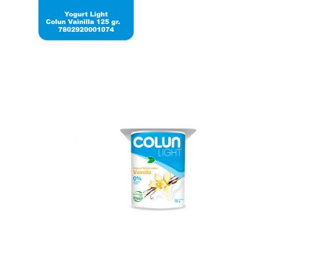 YOGHURT COLUN LIGHT VAINILLA 125 GR