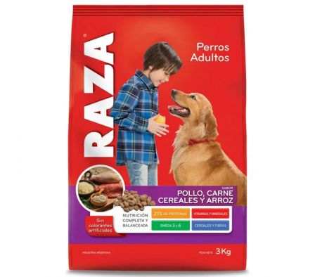 ALIMENTO PARA PERROS RAZA ADULTO POLLO 3 KG